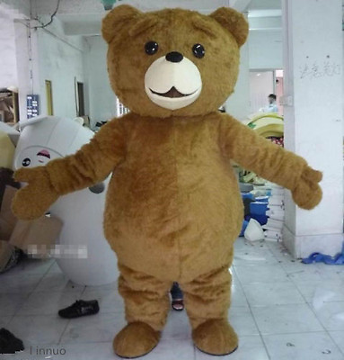 #ad Hot Sale Teddy Bear Teddy Bear Adult Size Halloween Cartoon Mascot Costume Fancy $80.10