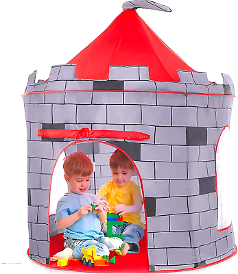 #ad Kids Play Tent Knight Castle Portable Kids Tent Kids Pop up Tent Foldable in $40.99