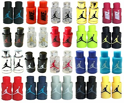 #ad JUMPMAN SHOE LACE LOCKS REPLACEMENT SET LOGO SPRING STOPPER 2 PIECES PAIR STRING $13.95