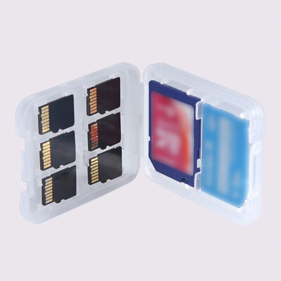 #ad 2PCS 8 in1 Protector Holder Mini For SDHC TF MS Memory Card Storage Case Box ;db AU $5.10
