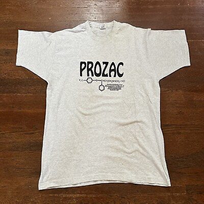 #ad Rare Vintage 1990s Prozac Drug Shirt Size XL It’s A Prozac Moment… $179.99