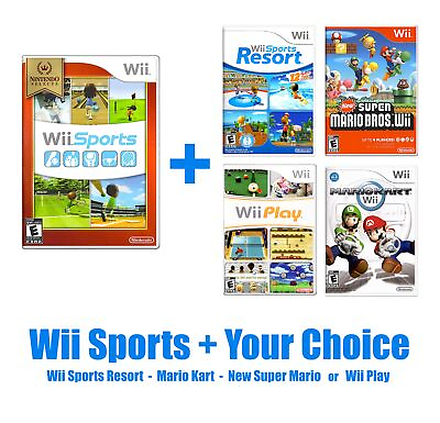 #ad Wii Sports 2006 Choose Sports Resort Mario Kart amp; More Pristine amp; Authentic $14.99