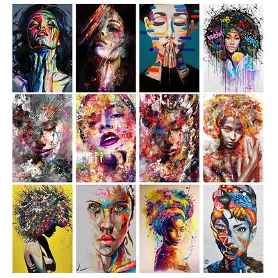 #ad Graffiti Art Abstract Girl Canvas Paintings Prints Wall Art Posters Wall Picture $7.99