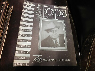 #ad Tops The Magazine Of Magic amp; Magicians March 1942 Monk Watson $3.98
