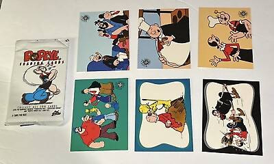 #ad Vintage Lot 6 Popeye the Sailor Man Card Creations; Olive Oil Bluto Swee’ Pea $6.99