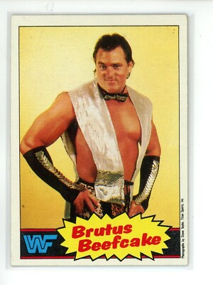 #ad BRUTUS BEEFCAKE RC 1985 TOPPS WWF WRESTLING CARD #10 Rookie $4.99