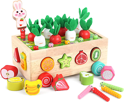 #ad Toddlers Montessori Wooden Educational Toys for Baby Boys Girls Age 1 2 3 Year O $27.88