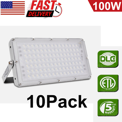 #ad 10X 100W LED Flood Light Cool White Module Spotlight Bright Stadium Outdoor Lamp $126.99