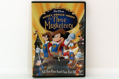 #ad Mickey Donald Goofy: The Three Musketeers DVD Like New $10.00