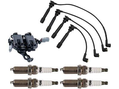 #ad 19RX37R Ignition Coil Spark Plug and Wire Set Fits 2010 2011 Kia Soul 2.0L 4 Cyl $81.50