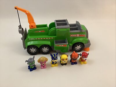 #ad Paw Patrol Total Team Rescues Rockys Team Recycling Truck W 6 Pups Spin Master $67.16