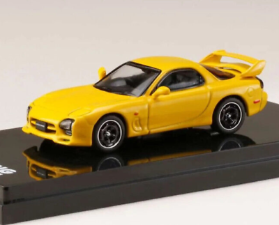 #ad Hobby Japan Sunburst Yellow Mazda Enfini RX 7 FD3S A SPEC 1:64 Diecast Car $16.79