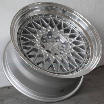 #ad 16x8 Silver Machined Wheels Aodhan AH05 AH5 4x100 4x114.3 15 Set of 4 73.1 $548.10