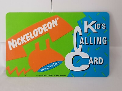 Nickelodeon Kids Calling Card Mott#x27;s Calling Phone Card Used $3.00