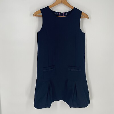 #ad Nautica Girls Youth Blue School Uniform Dress Sleeveless Size XL $4.00
