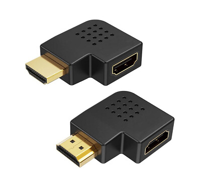 #ad HDMI Female to Male 90 Degree Left Right Angle Vertical 4k Adapter Convertor AU AU $15.95