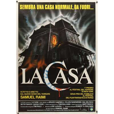 #ad EVIL DEAD Original Italian Movie Poster 1984 Sam Raimi Bruce Campbell $101.99