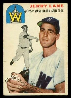 #ad Vintage 1954 Baseball Trading Card TOPPS #97 JERRY LANE Washington Senators $14.59