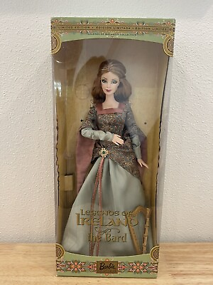 #ad Barbie Legends of Ireland The Bard Doll Limited Edition 2003 $135.00