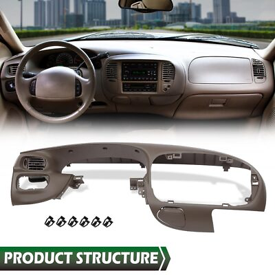 #ad Dashboard Bezel Trim Surround Brown Fit For 1997 2003 Ford F 150 Expedition NEW $101.90