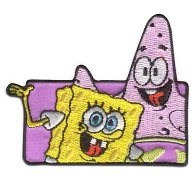 #ad Nickelodeon © Spongebob Squarepants Iron On Patch: Patrick amp; Bob New Free Ship $6.00