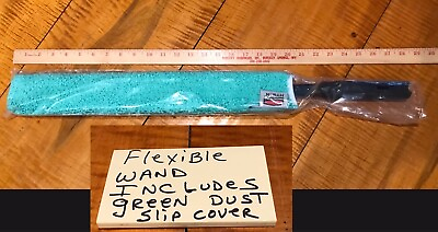 #ad Rubbermaid HYGEN Q850 Dusting Dust Wand Quick Connect Flexible Q851 GREEN Sleeve $29.98
