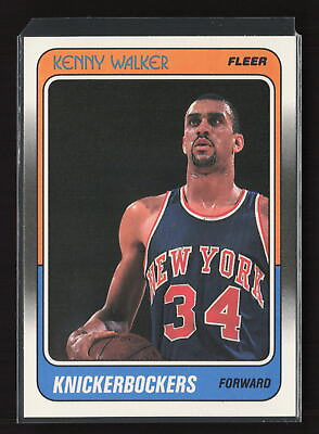 #ad 1988 89 Fleer #83 Kenny Walker New York Knicks Rookie Near Mint or Better $1.99