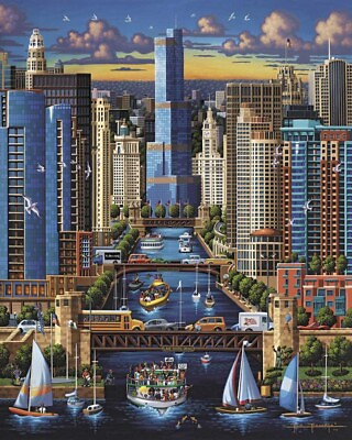 #ad Chicago River by Eric Dowdle $1630.00