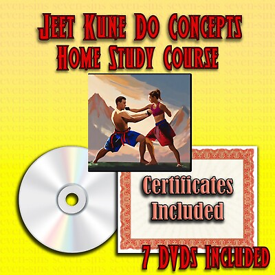 #ad Home Study Course Jeet Kune Do Concepts DVDs Certificates $299.95