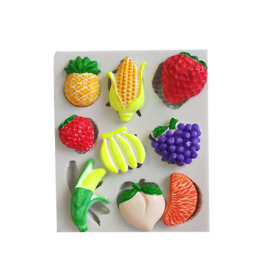#ad Fruit series silicone mold chocolate mold fondant candy mold cake decor tool $9.13