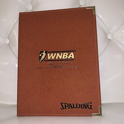 Spalding Official WNBA Game Ball Portfolio Folder Notebook Composite Basketball $44.00
