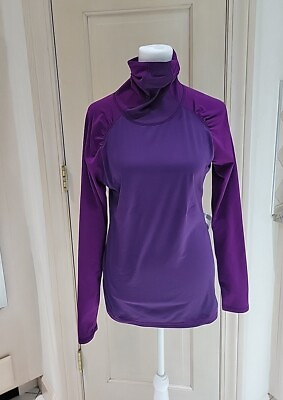 #ad Champion C9 Womens Purple Long Sleeve Pullover Athletic Shirt Sz Medium $6.10