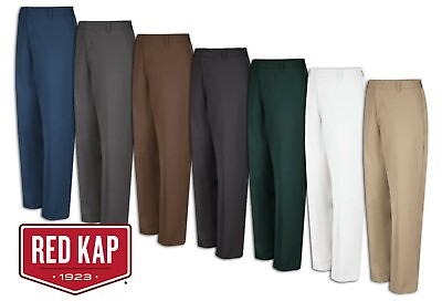 #ad Red Kap Work Pants Elastic Waistband Durable Industrial Uniform Clothes PT60 $23.98