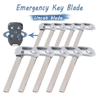 #ad 10x Smart Remote Emergency Key Blade for Chevrolet Suburban GMC Terrain Yukon XL $32.67