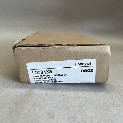 #ad Brand New In Box Honeywell 480B1239 Temperature Control 20 60F 20ft element. $85.00