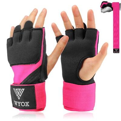#ad Hand Wraps Boxing Inner Gloves Gel Elasticated Padded Bandages Under Mitts ... $29.22