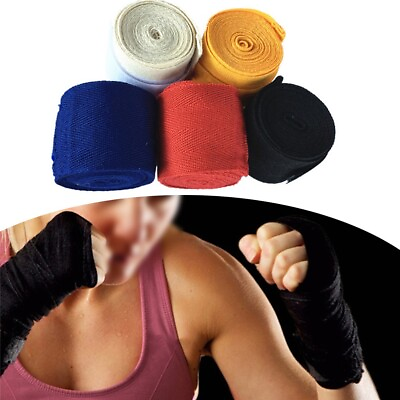 #ad Premium Cotton Blend Boxing Bandage Hand Wrap for Optimum Hand Stability $8.81
