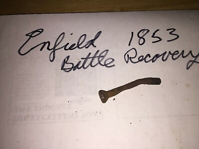 #ad 1853 Enfield Musket tang screw Broken in battle Civil war period recovery $20.00