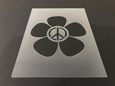 #ad Peace Sign #5 Stencil 10mm or 7mm Thick Peace Love Hippie Airbrushing $11.99