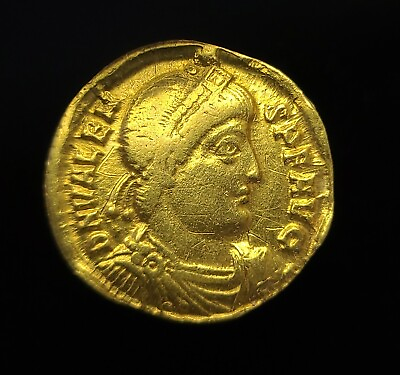 #ad AV SOLIDUS VALENS 367 375 AD Thessalonica mint Valens amp; Valentinian $800.00