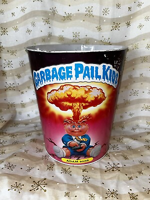 #ad RARE 1985 Placo Toys TOPPS Garbage Pail Kids Adam Bomb Metal Garbage Trash Can $265.00