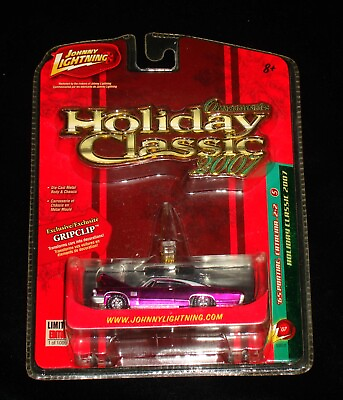 #ad Johnny Lightning Holiday Classics 2007 #x27;1965 Pontiac Catalina Pink Tree Ornament $18.95