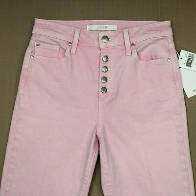 #ad Joe#x27;s Jeans Wyatt High Rise Retro Crop Women#x27;s Sz 25 Button Front Pink Power NWT $61.99