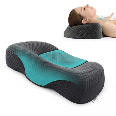 #ad neck pillow memory foam contour soft cervical support pain sleep orthopedic $25.25