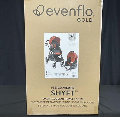 #ad Evenflo 53212336 Gold Shyft Smart Modular Travel System Garnet New Exp 1 27 $278.99
