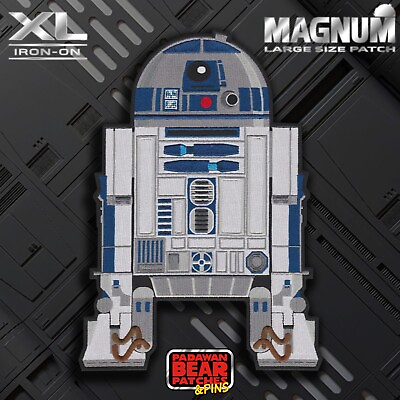 #ad LE100 pcs STAR WARS R2 D2 Magnum 10.5quot; iron on embroidered patch Droid Builders $20.80