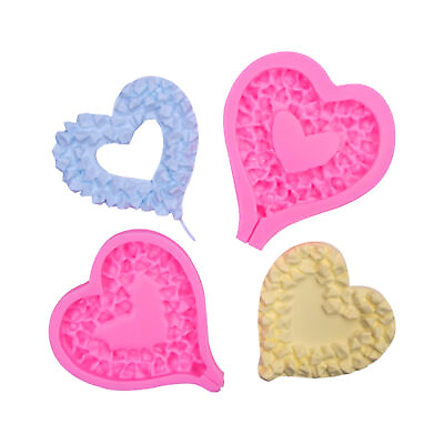 #ad Heart Silicone Mold Non Stick Multifunctional Creative Heart Molds For Candles $8.07