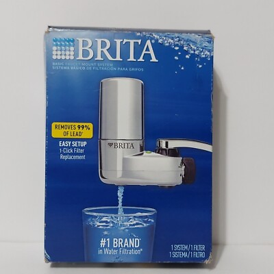 #ad Brita On Tap Faucet Mount 1 Liter Water Chrome Filter System Free Shipping $21.99