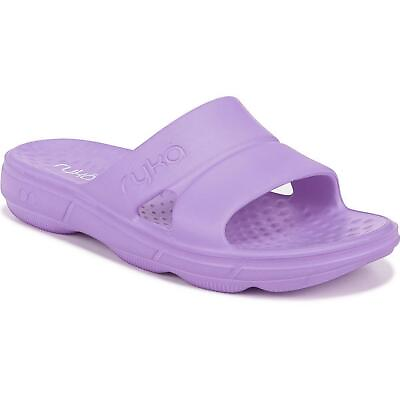 #ad Ryka Womens Restore Purple Slip On Pool Slides Sandals 10 Medium BM BHFO 4890 $15.99