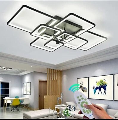 #ad Chaotack 41.7in Modern Led Ceiling Light Living Room Kitchen Bedroom120w $199.99